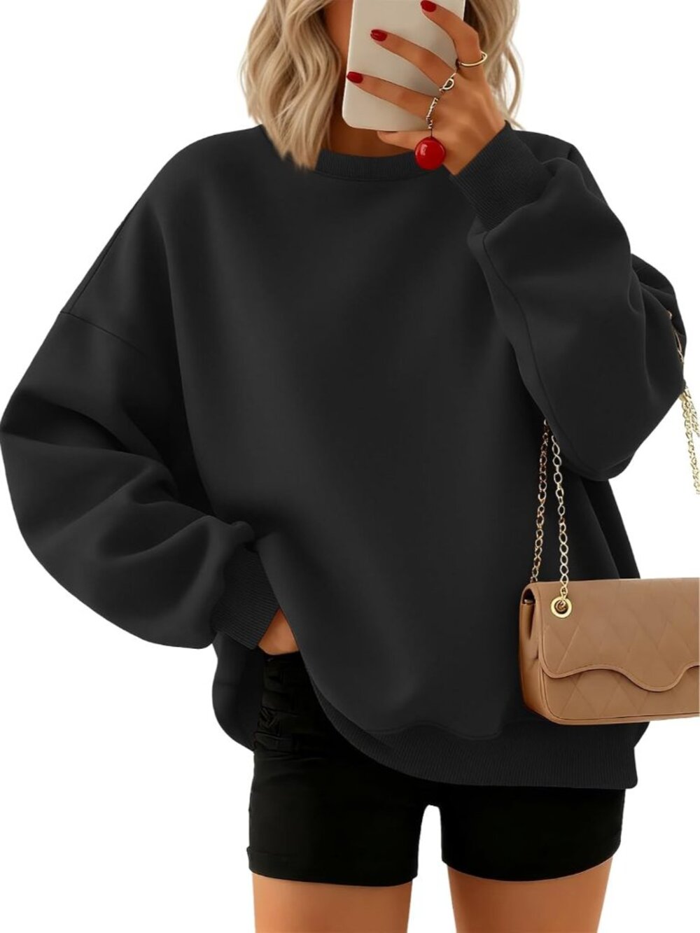 Chic Oversized Fall & Winter Women's Sweatshirt